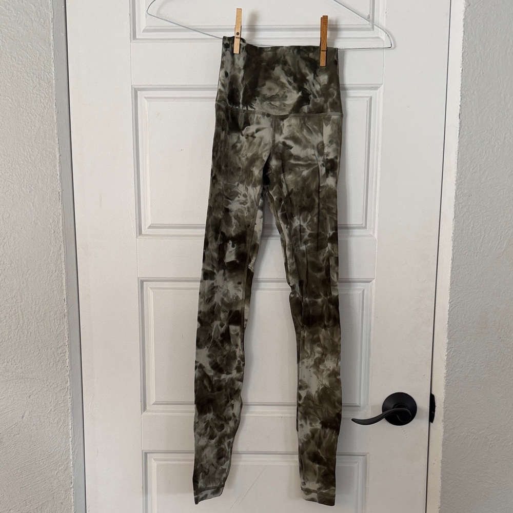lululemon athletica Align Green Tie-Dye Leggings